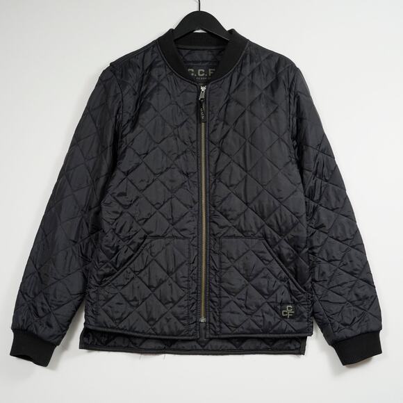 Filson CCF Quilted Utility Jacket Men’s Small Black Zip Up - Picture 1 of 14